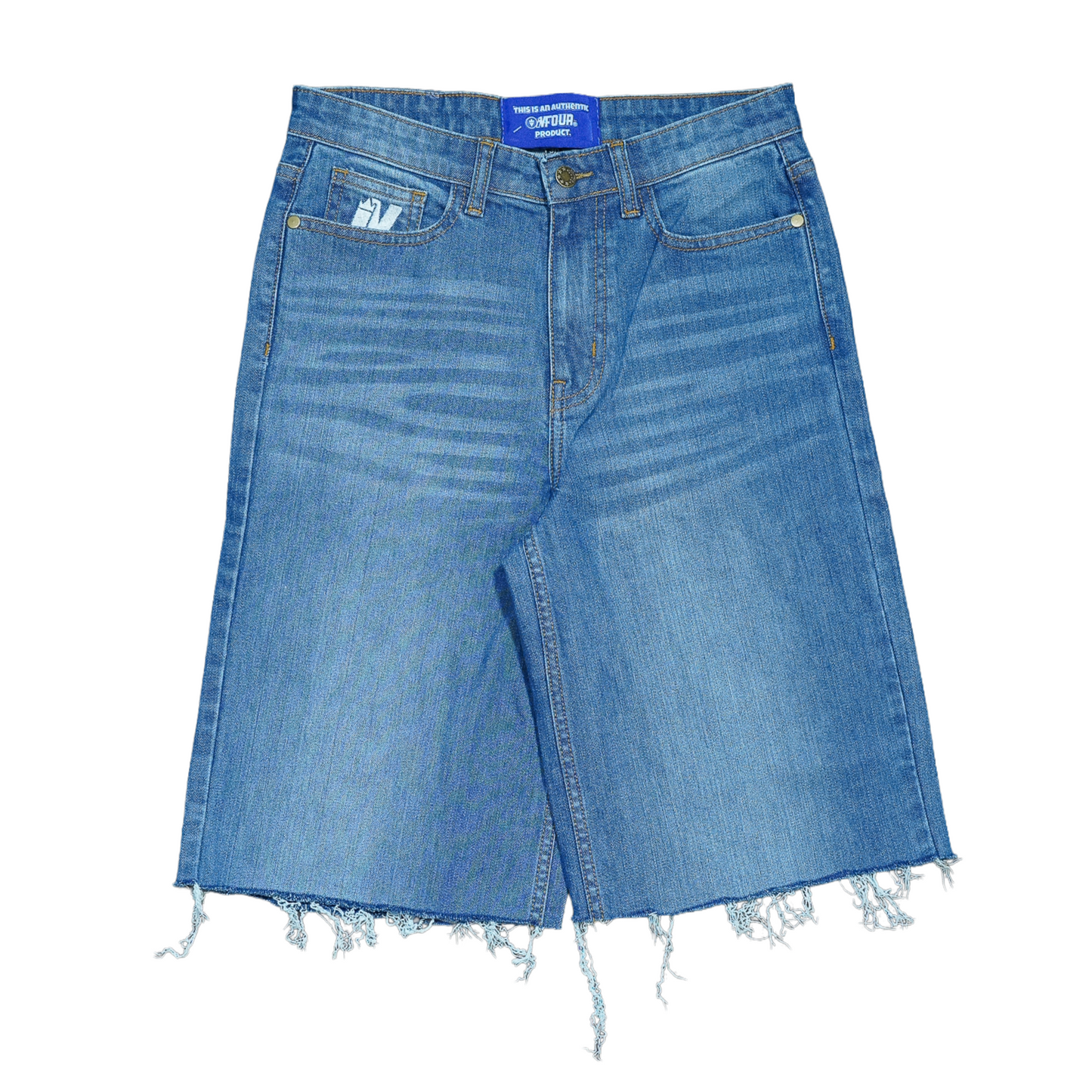 Indigo Static Denim Jorts