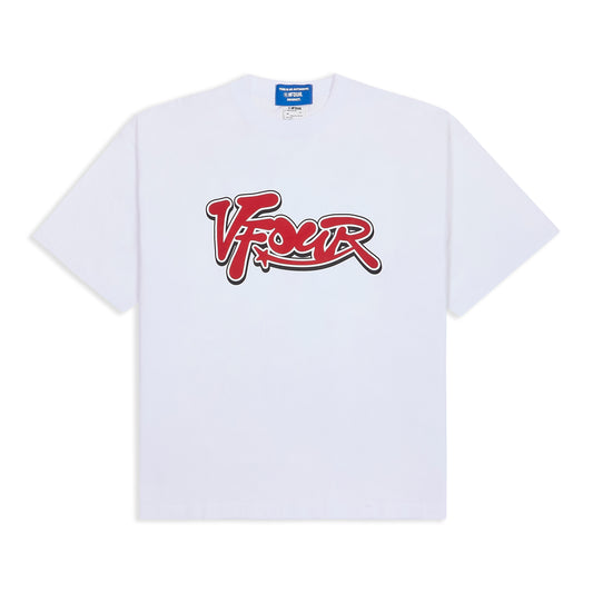 Redline-Script White T-shirt